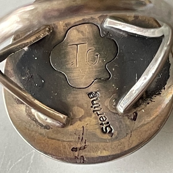 Turquoise Bear Paw Navajo Native American Vintage Ring - Picture 10 of 12